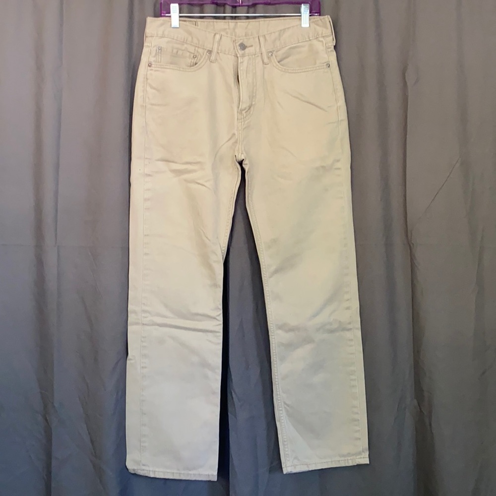 Levi’s 514 tan denim jeans